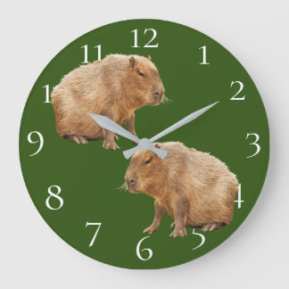 Capybara Large Clock