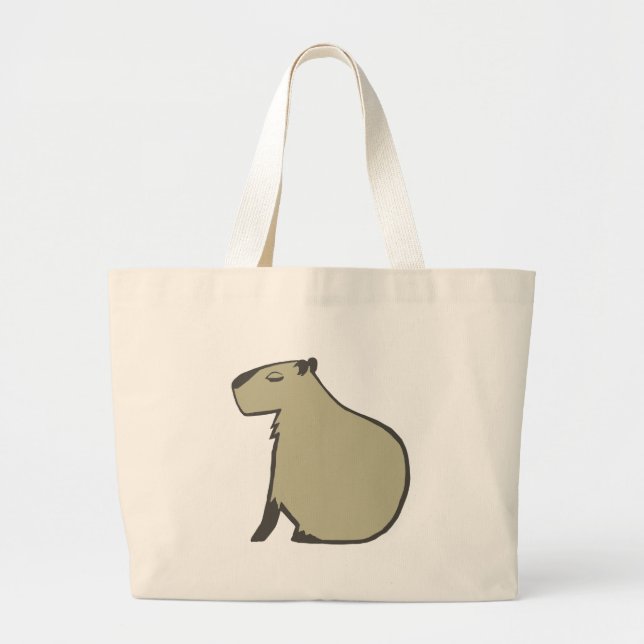 capybara large tote bag (Front)