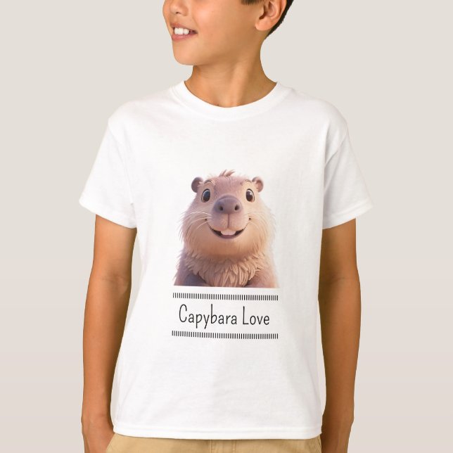 Capybara Love T-Shirt (Front)
