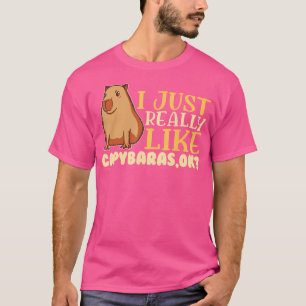 Capybara Lover Cute Capybaras Rodent Animal Capyba T-Shirt