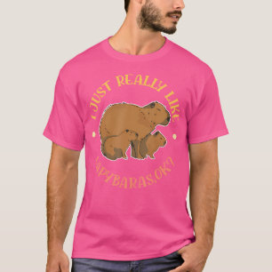 Capybara Lover Cute Capybaras Rodent Animal Capyba T-Shirt