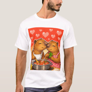 Capybara Loves Cooking T-Shirt