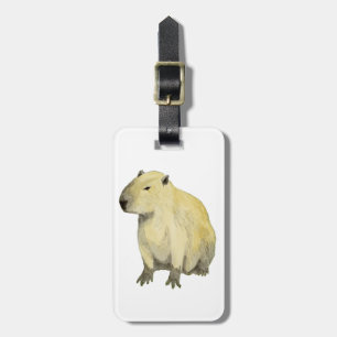 Capybara Luggage Tag