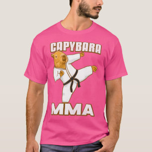 Capybara Mixed Material Arts Mma T-Shirt
