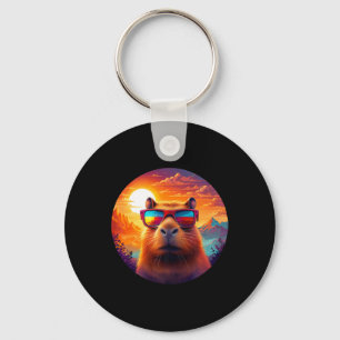 Capybara Mountain Nature Animal Wildlife Forest Ou Key Ring