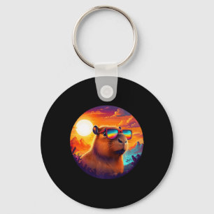 Capybara Mountain Nature Animal Wildlife Forest Ou Key Ring