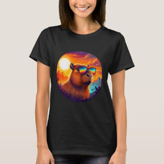 Capybara Mountain Nature Animal Wildlife Forest Ou T-Shirt