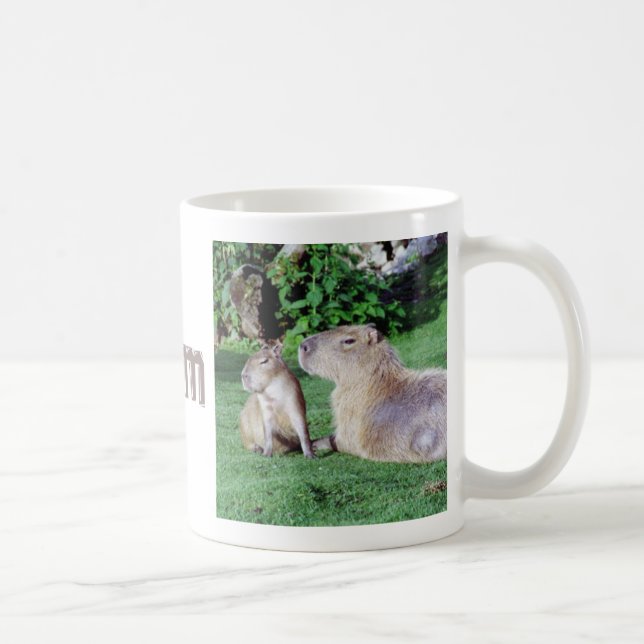 Capybara Mum and Son Mug (Right)