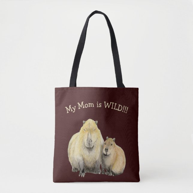 Capybara Mum Tote Bag (Front)