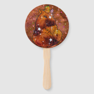 Capybara named Dream Hand Fan