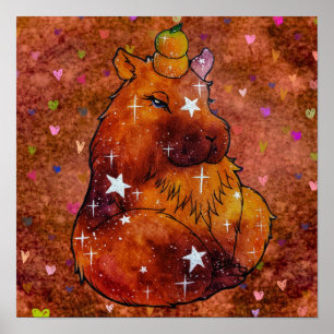 Capybara named Dream Poster