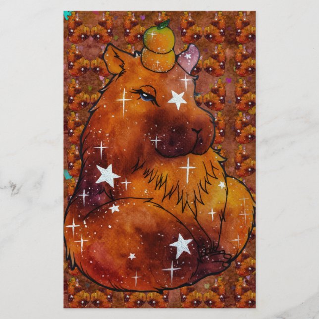 Capybara named Dream Stationery (Front)