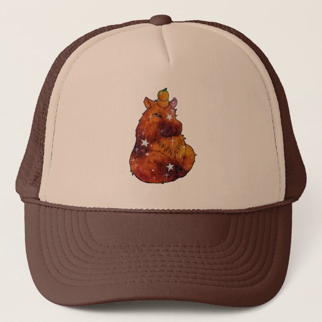 Capybara named Dream Trucker Hat (Front)