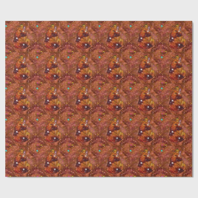 Capybara named Dream Wrapping Paper (Flat)