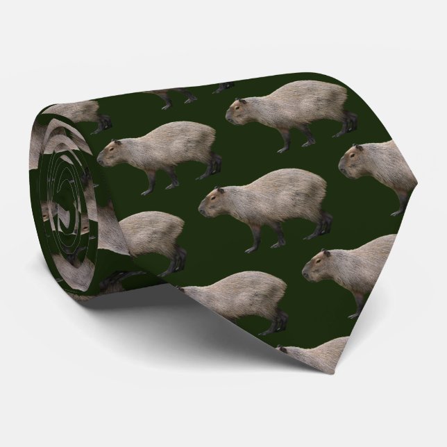 Capybara Neck Tie (Rolled)