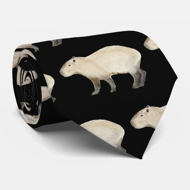 Capybara Neck Tie (Rolled)
