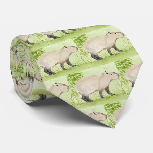 Capybara Neck Tie (Rolled)