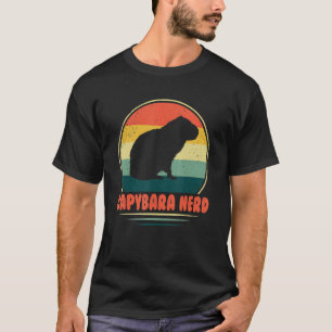 Capybara Nerd Cute Animal Rodent   Capybara Pet Ow T-Shirt