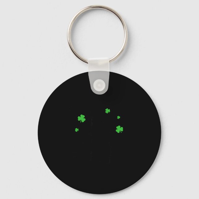 Capybara off to cause shenanigans st patricks day key ring (Front)