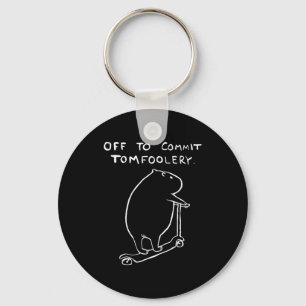 Capybara Off To Commit Tomfoolery Key Ring