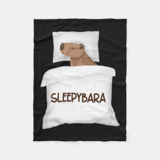 Capybara Official Sleep Pyjamas Nightgown Sleepyba Fleece Blanket