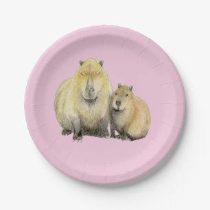 Capybara Paper Plate