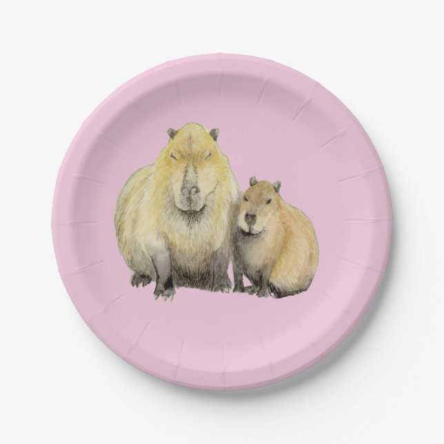 Capybara Paper Plate (Front)