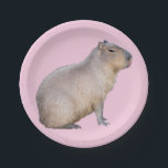 Capybara Paper Plate<br><div class="desc">A photograph of a cute Capybara adorns these fun party plates!</div>