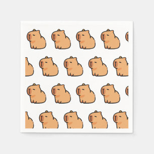 Capybara Party Napkins Cute Animal Birthday