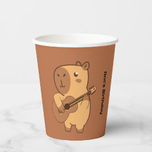 Capybara Party Paper Cup   Cute Animal Birthday