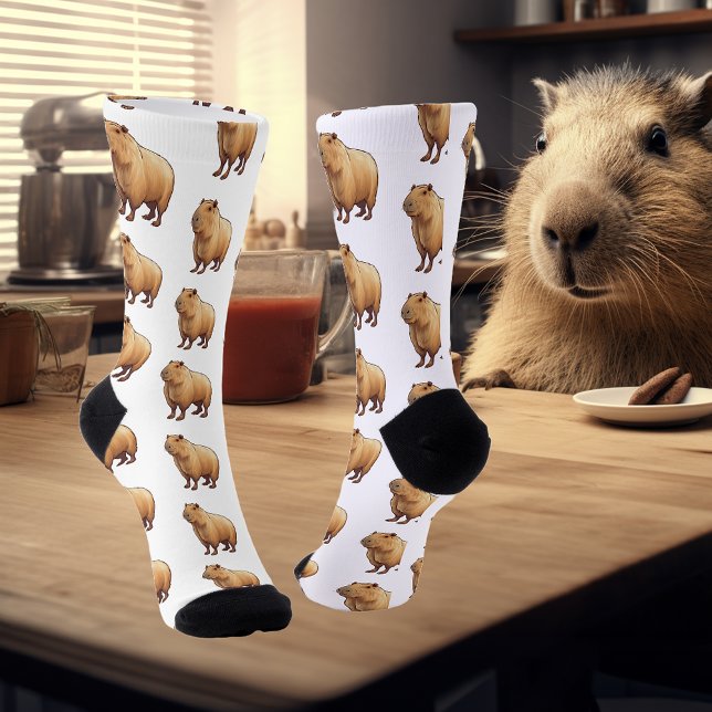 Capybara Pattern Cute Socks (Creator Uploaded)
