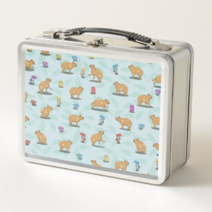 Capybara Pattern Metal Lunch Box