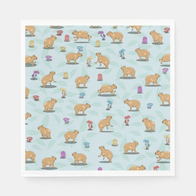 Capybara Pattern Napkin (Front)