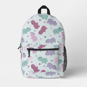 capybara pattern printed backpack