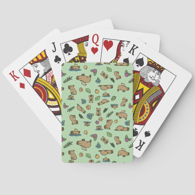 Capybara Playing Cards (Back)