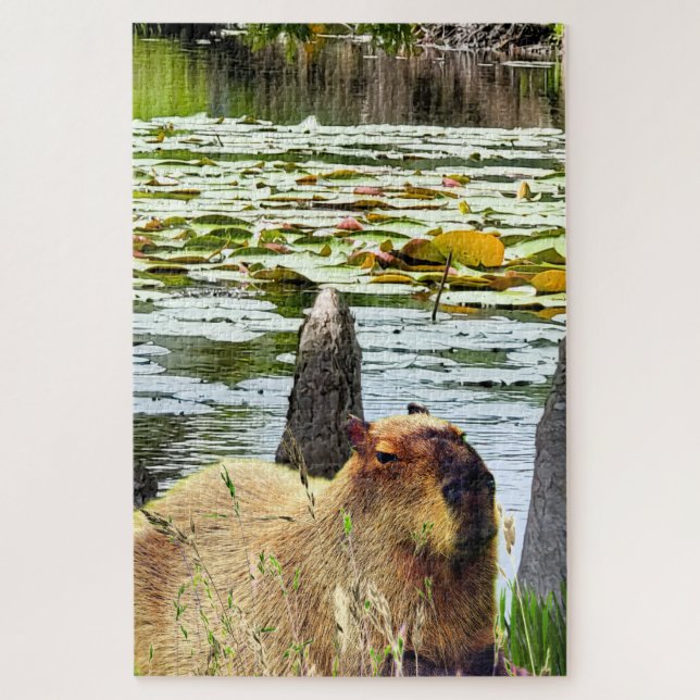 Capybara - Pneumatophores - Wildlife Jigsaw Puzzle (Vertical)