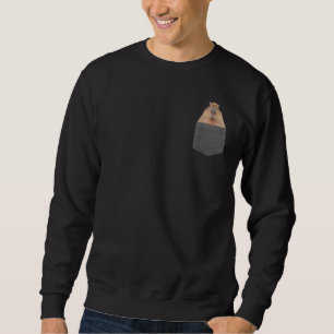 Capybara Pocket Girls Cute Capybara Sweatshirt