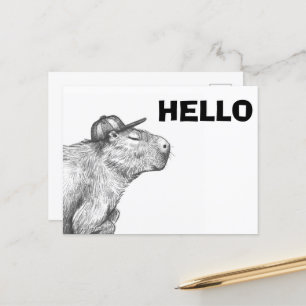 Capybara Postcard