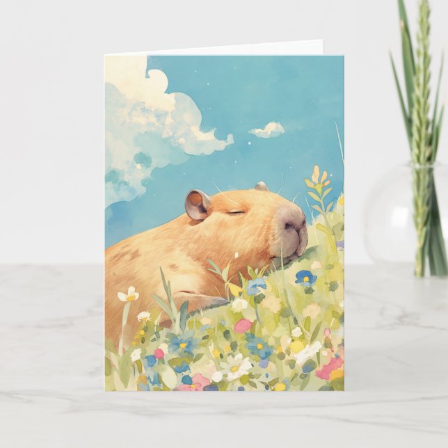 Capybara Power Nap Card (Front)