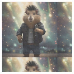 Capybara Punk Rock Singer, Fabric