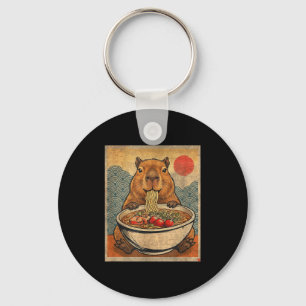 Capybara Ramen Japanese Funny Graphic Kawaii Anime Key Ring