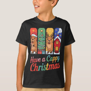 Capybara Reindeer Xmas Have A Capy Christmas  T-Shirt
