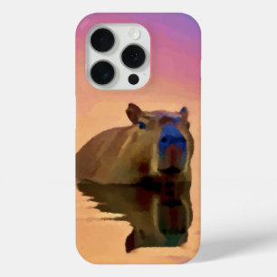 Capybara Relaxation Day iPhone 15 Pro Case