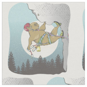 Capybara rock climbing fabric