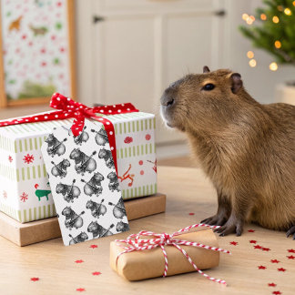 Capybara Rockstar Gift Tags