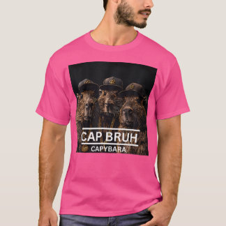 Capybara Rodent Retro 90'S Rb Hip Hop Rap Band Fun T-Shirt
