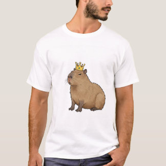 Capybara Royalty: The King of Chill. T-Shirt