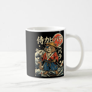 Capybara Samurai Cat Japanese Aesthetic Ukiyo-e Coffee Mug