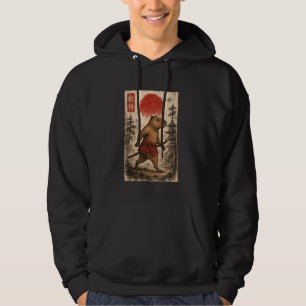 Capybara Samurai Warrior Vintage Japanese Ukiyo-e Hoodie