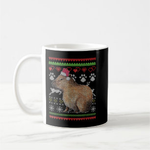 Capybara Santa-Claus Ugly Christmas Sweater Holida Coffee Mug